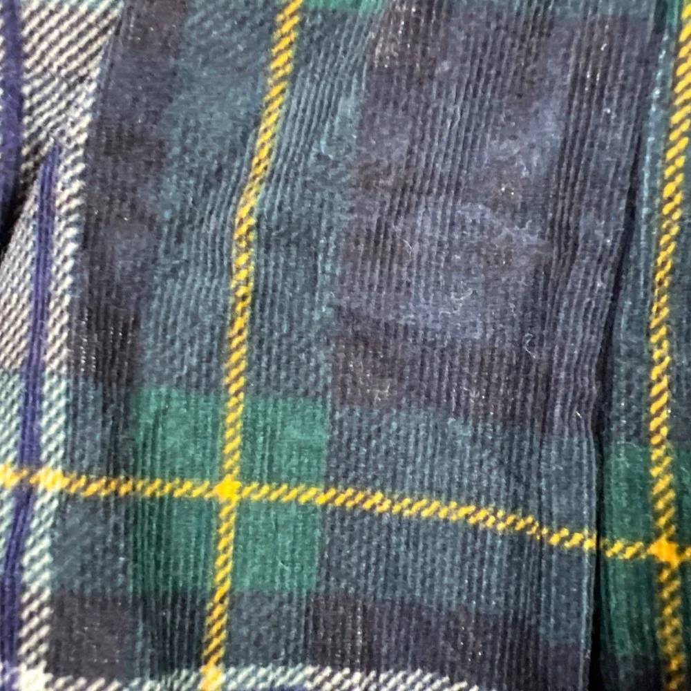 Ralph Lauren Corduroy Shirt Kids 3T Multi Plaid Cotton Long Sleeve Button Down